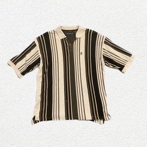 Thrifted button up polo shirt